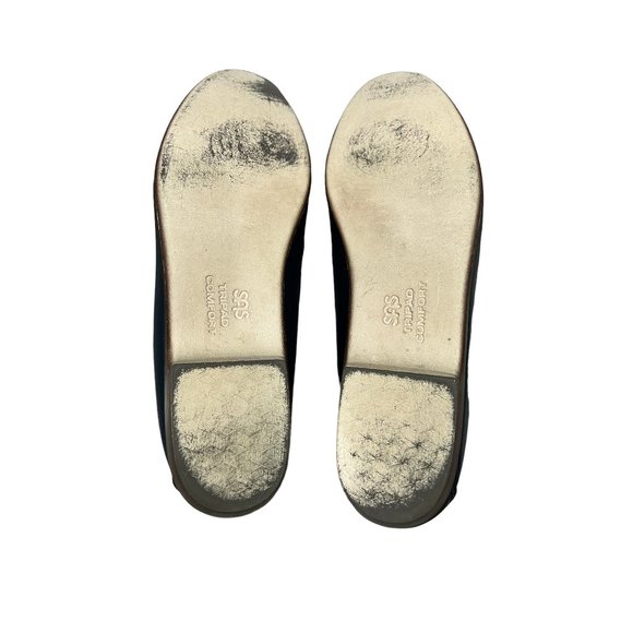 Vintage 1992 SAS Wink Tripad Navy Leather Loafers Size 8 1/2M - Picture 4 of 11